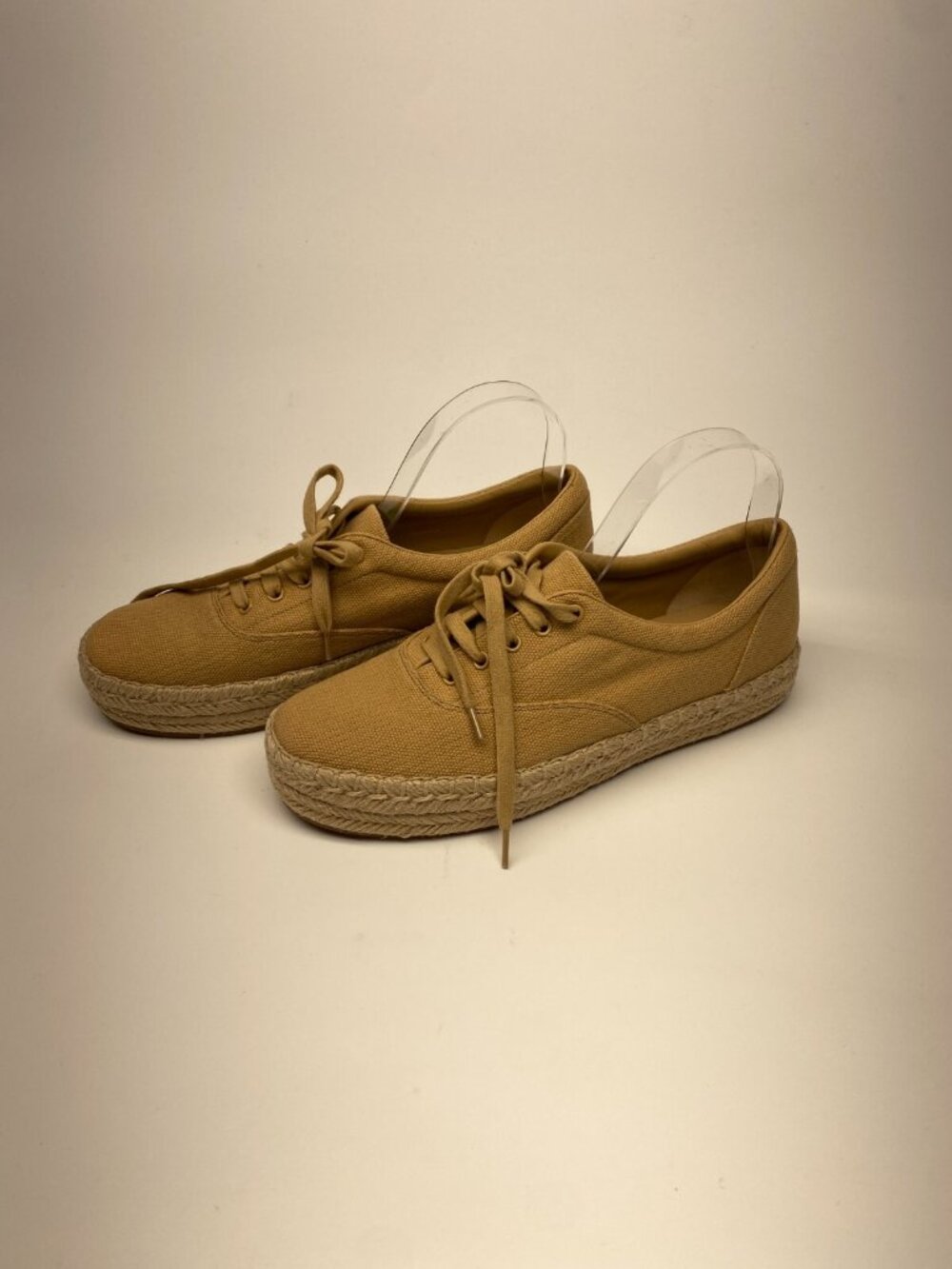 Vince Womens ursa organic canvas espadrille platform sneakers In Sand Sz 9